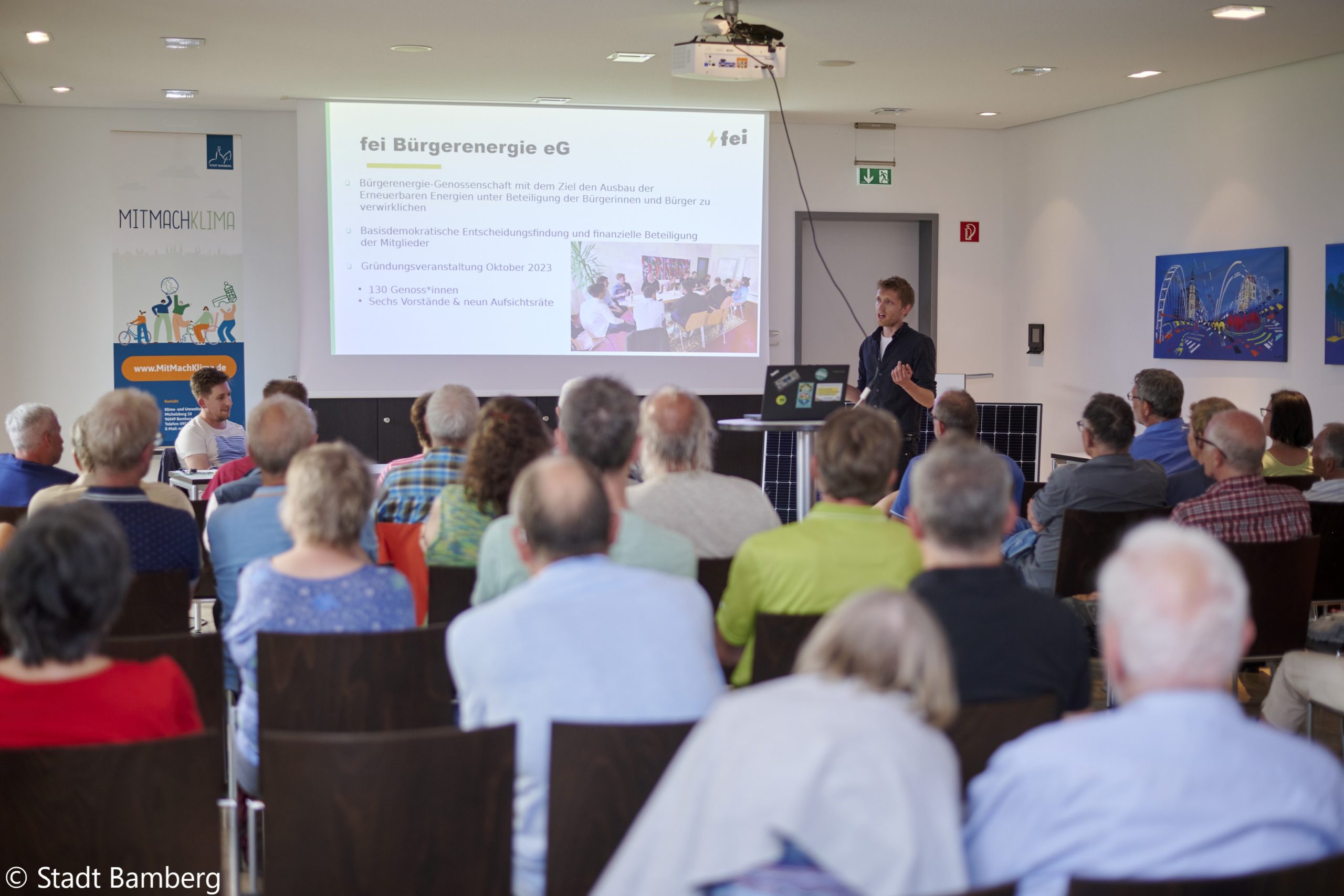 Am 15.6. fand im Rahmen vom Projekt „MitMachKlima“ gemeinsam mit der fei Bürgerenergie eG ein Informationsabend über Balkonsolaranlagen statt.